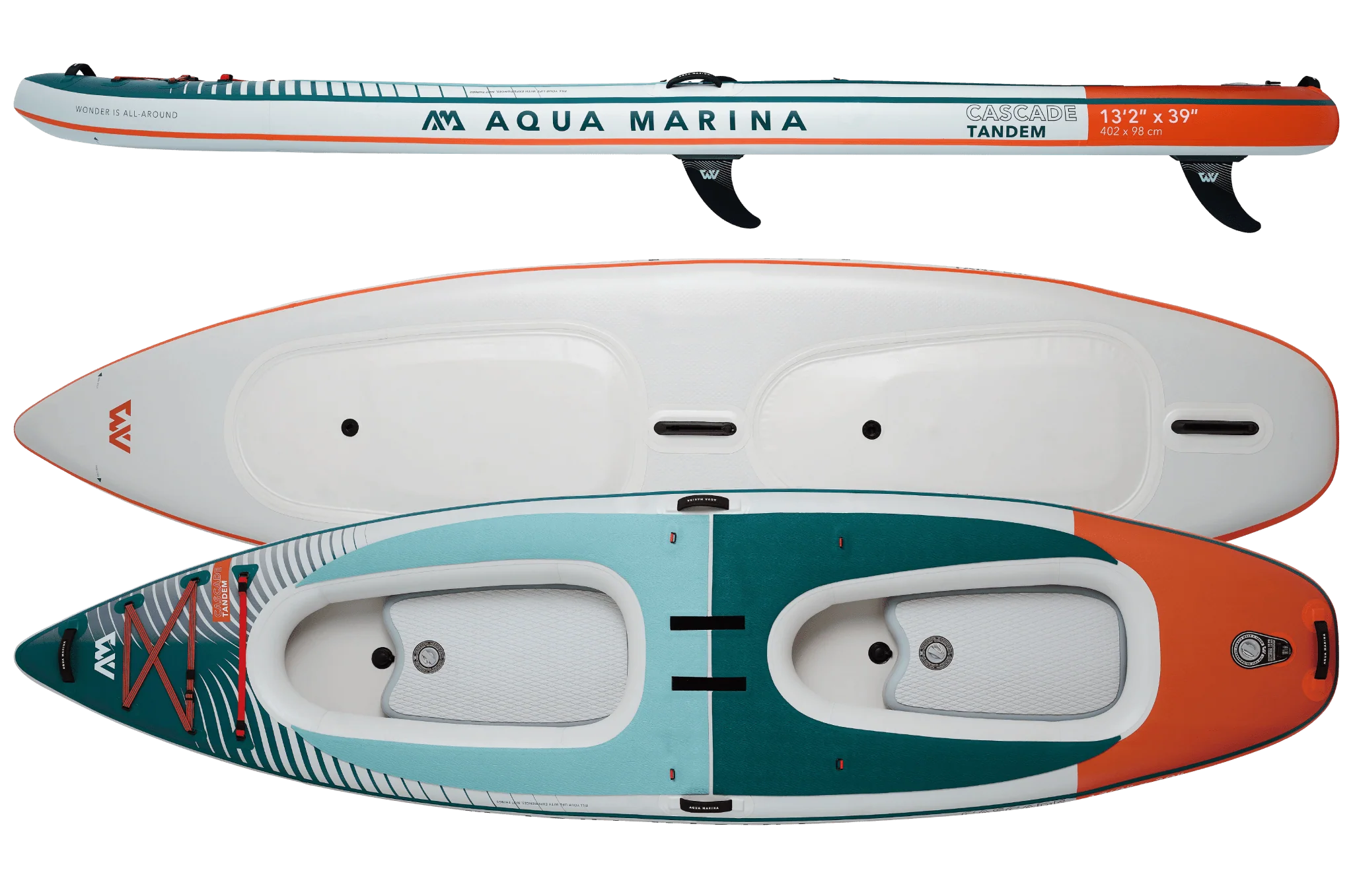 Aqua Marina CASCADE Tandem Hybrid Series 13'2" Inflatable Kayak - Image 7