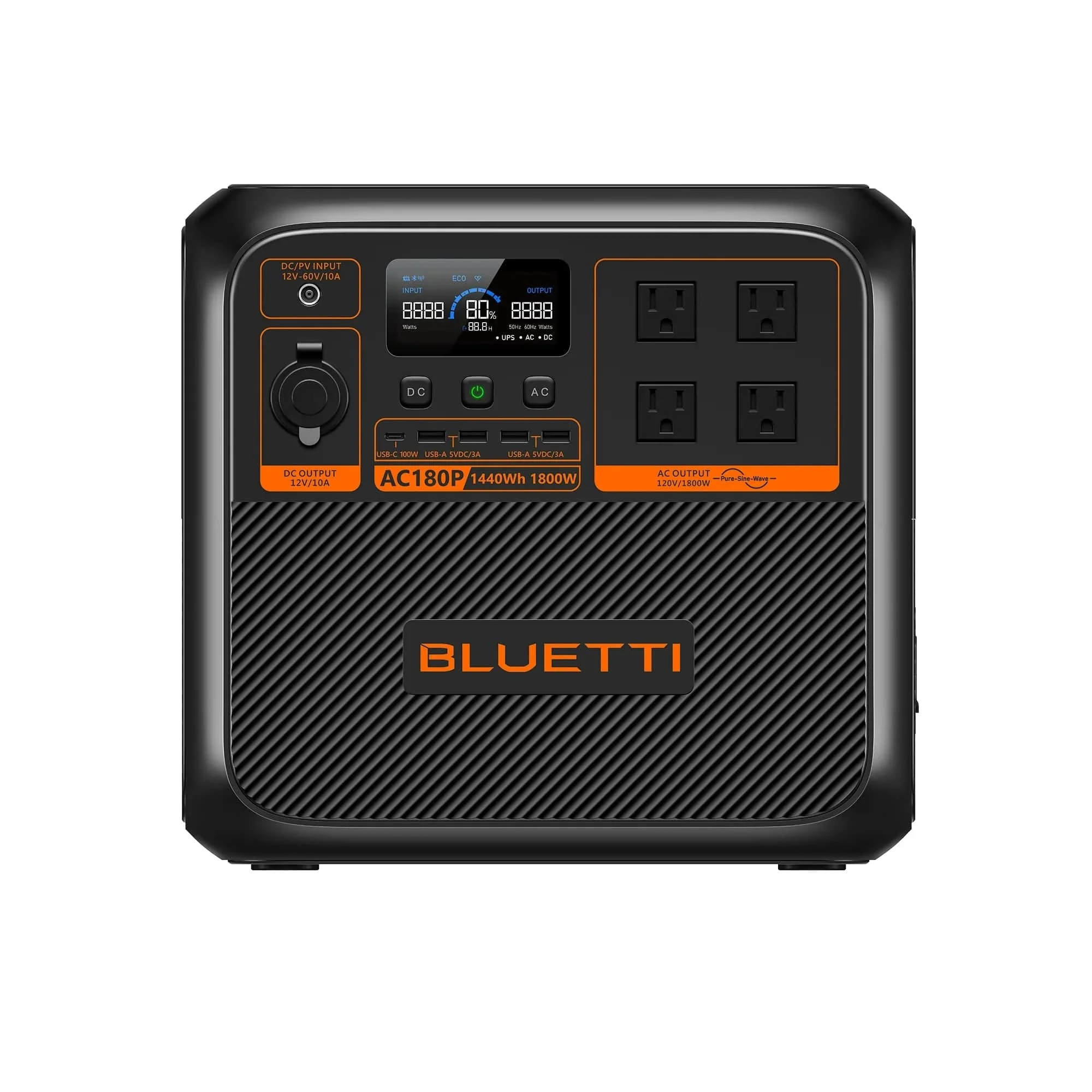 BLUETTI AC180P Power Station Solar Generator + PV350 350W Solar Panel - Image 4