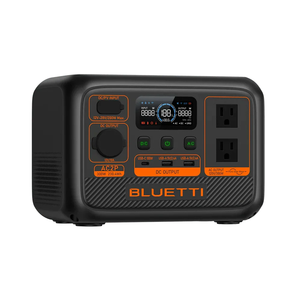 Bluetti AC2P Portable Power Station Solar Generator (300W | 230.4Wh) - Image 3