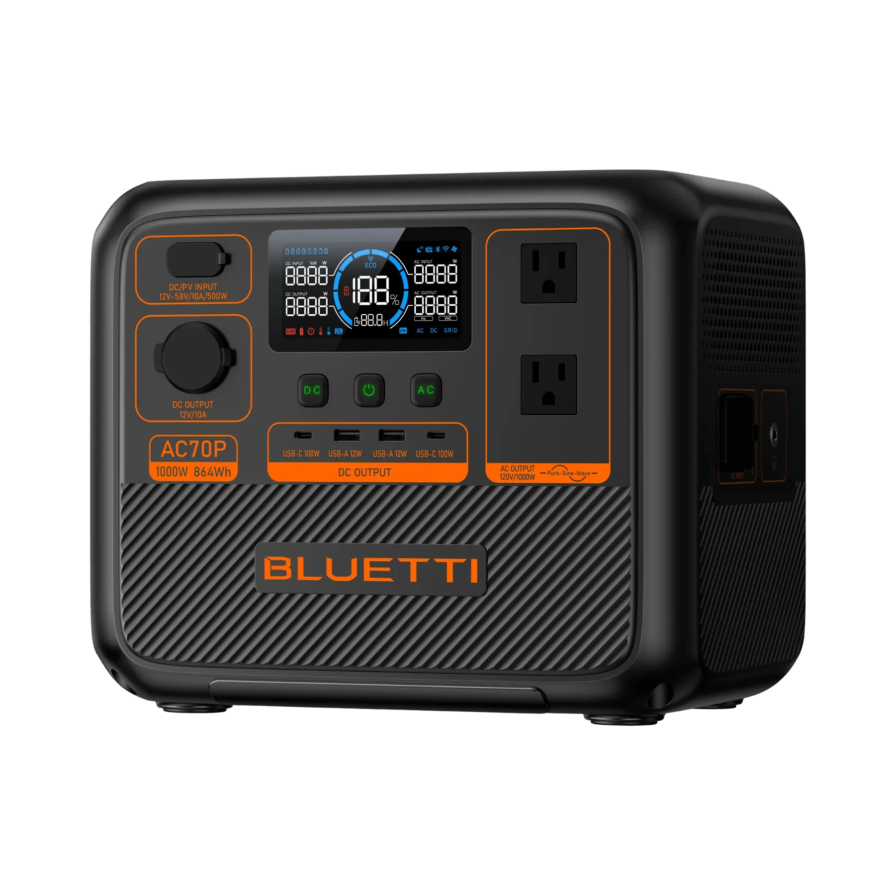 BLUETTI AC70P Solar Generator Portable Power Station - Image 3