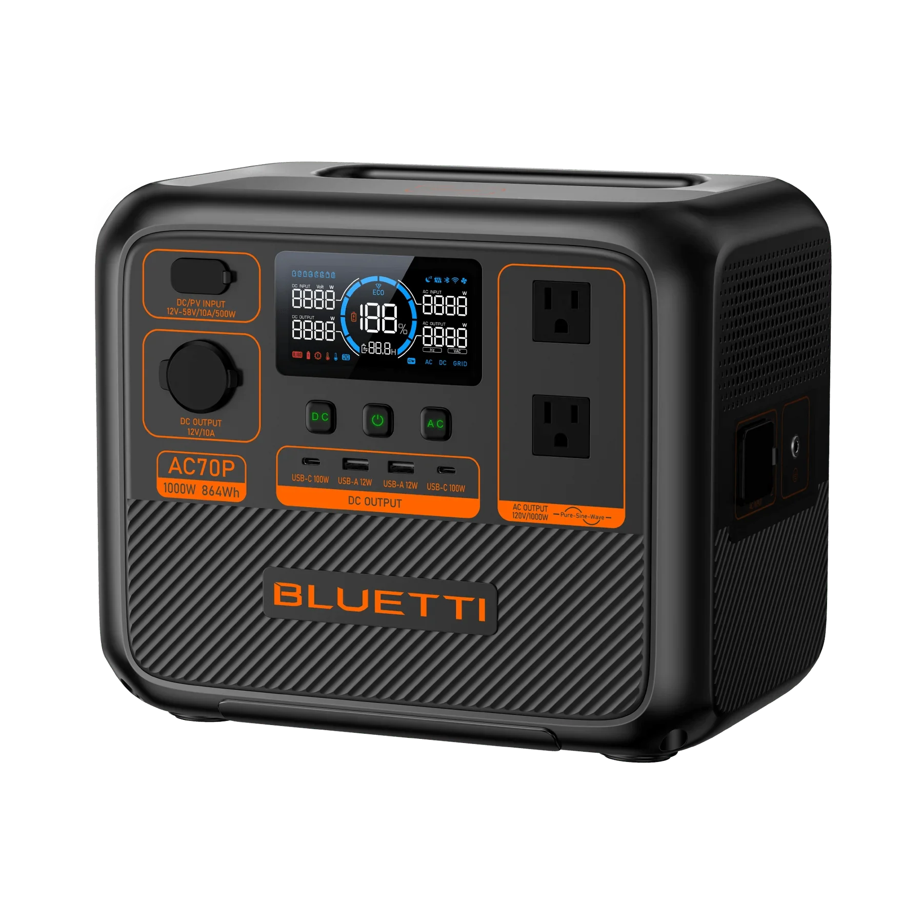 BLUETTI AC70P Solar Generator Portable Power Station - Image 6