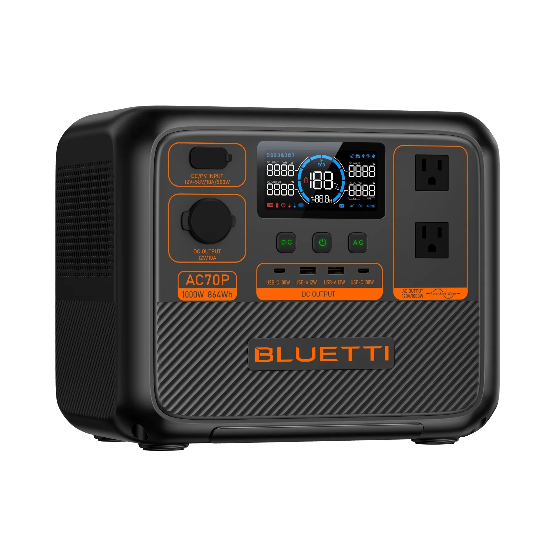 BLUETTI AC70P Solar Generator Portable Power Station - Image 7