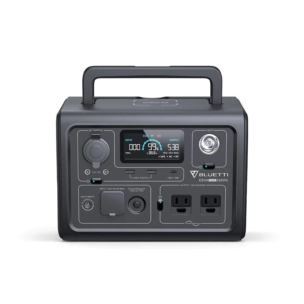 BLUETTI EB3A Portable Power Station (600W | 268Wh) - Image 3