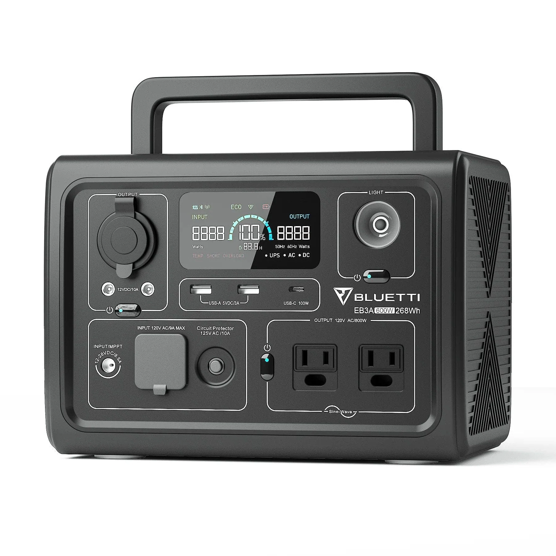 BLUETTI EB3A Portable Power Station (600W | 268Wh) - Image 5