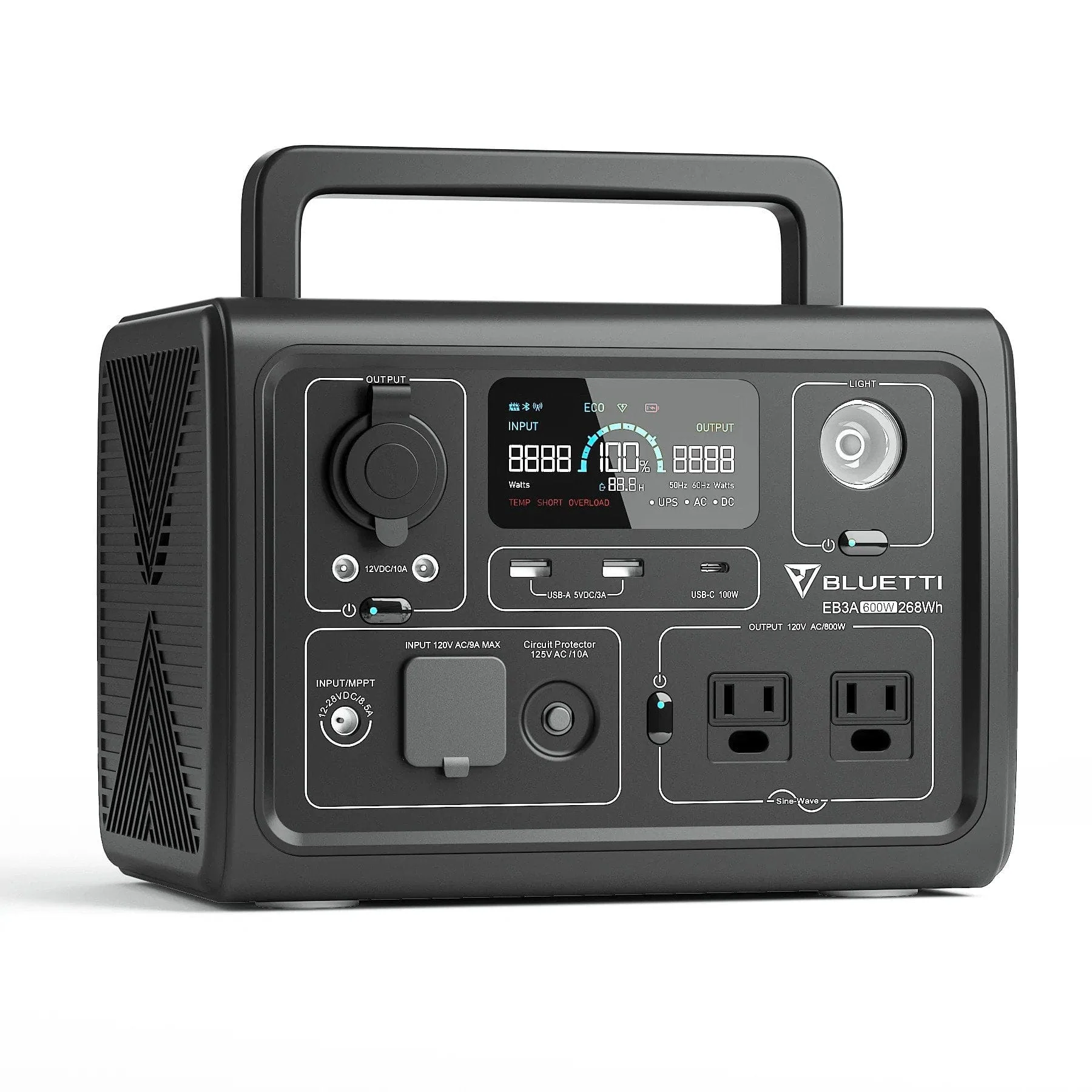 BLUETTI EB3A Portable Power Station (600W | 268Wh) - Image 6