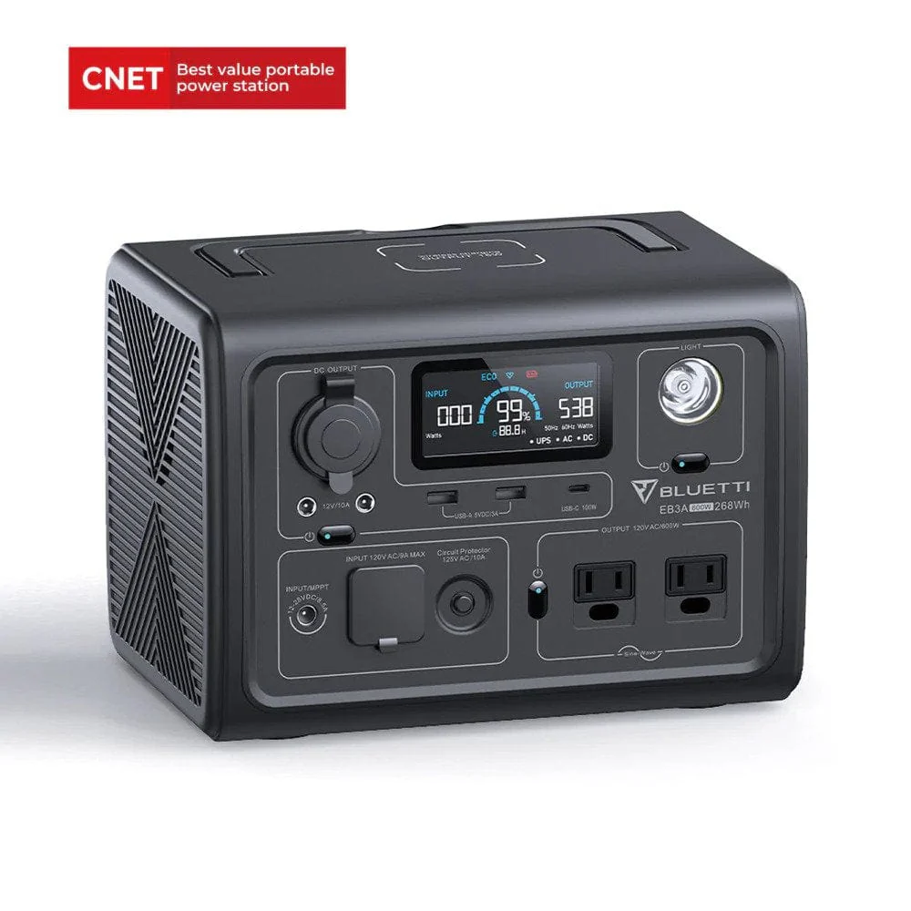 BLUETTI EB3A Portable Power Station (600W | 268Wh) - Image 9