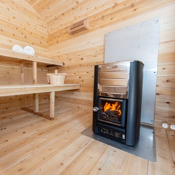 Dundalk Leisurecraft Canadian Timber Georgian Cabin Sauna with Porch | 6 Persons - Image 5