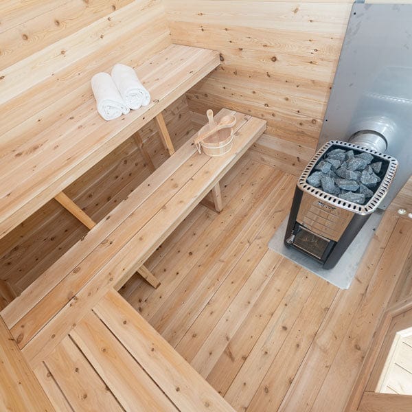 Dundalk Leisurecraft Canadian Timber Georgian Cabin Sauna with Porch | 6 Persons - Image 8
