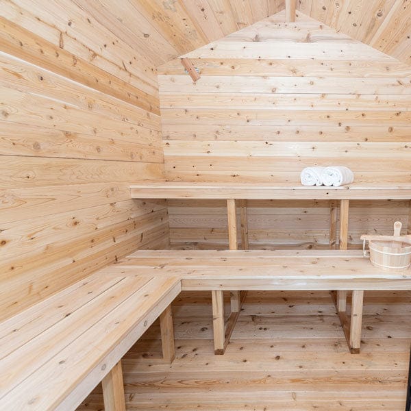 Dundalk Leisurecraft Canadian Timber Georgian Cabin Sauna with Porch | 6 Persons - Image 9