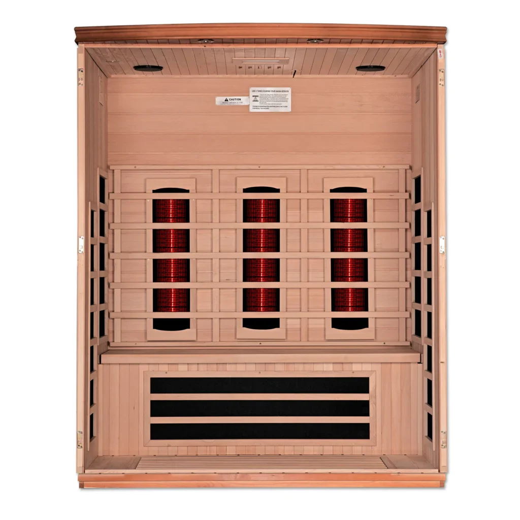 Dynamic Sauna Lugano Full Spectrum Infrared Sauna | DYN-6336-03 FS | 3 Persons - Image 6
