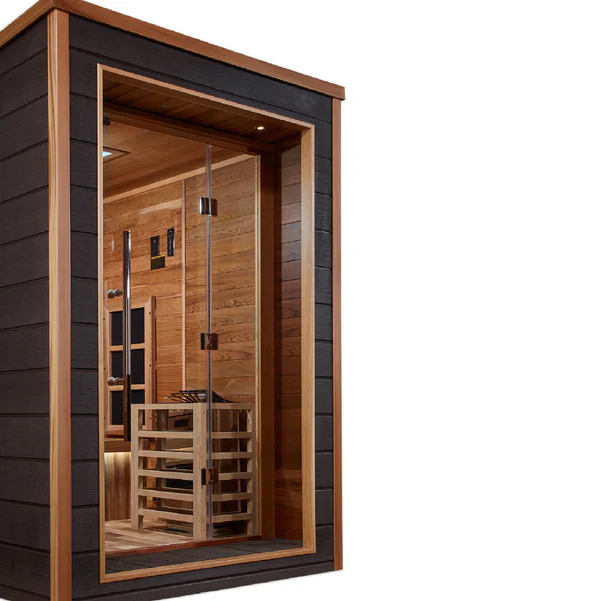 Golden Designs Karlstad Outdoor-Indoor PureTech™ Hybrid Full Spectrum Sauna – Canadian Red Cedar Interior | GDI-8226-01 Karlstad | 6 Persons - Image 4