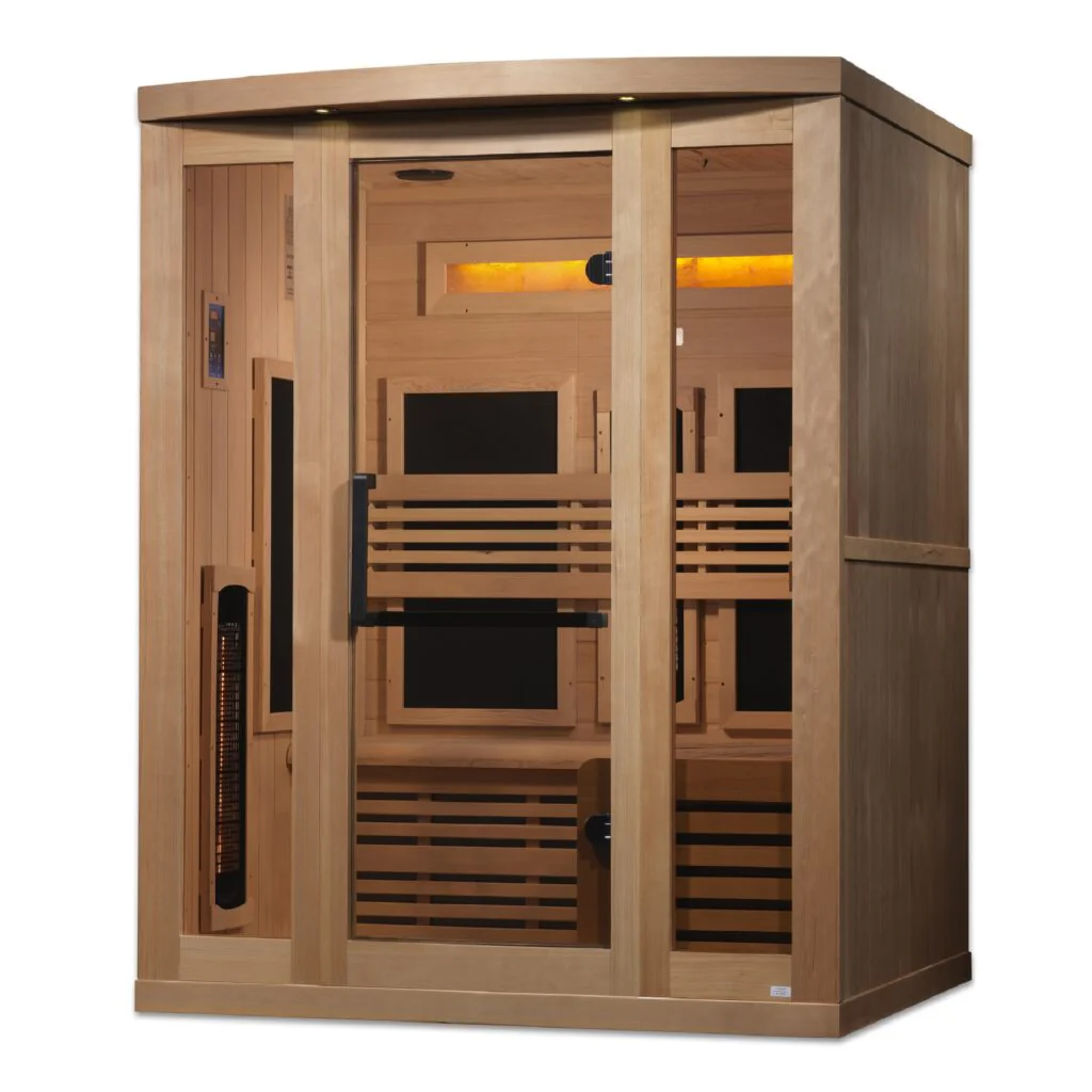 Golden Designs Full Spectrum Infrared Sauna with Himalayan Salt Bar | GDI-8260-01 | 6 Persons - Image 3