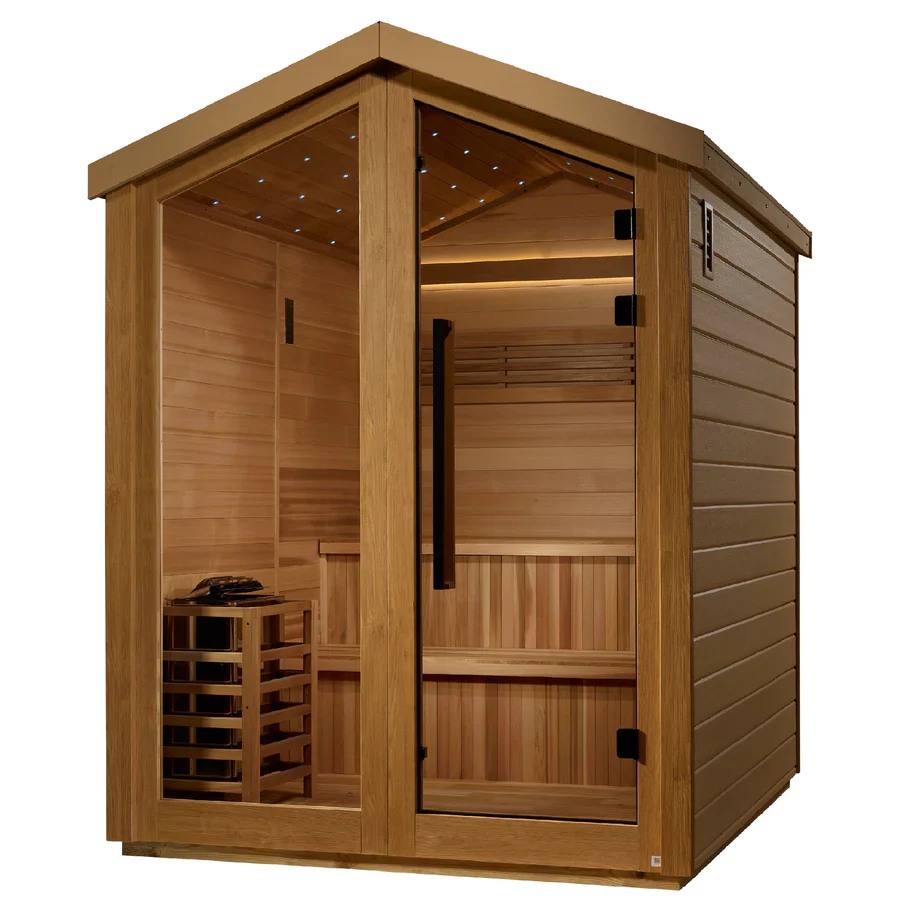 Golden Designs Kaarina Outdoor Traditional Sauna – Canadian Red Cedar Interior | GDI-8506-01 / Kaarina | 6 Person - Image 3