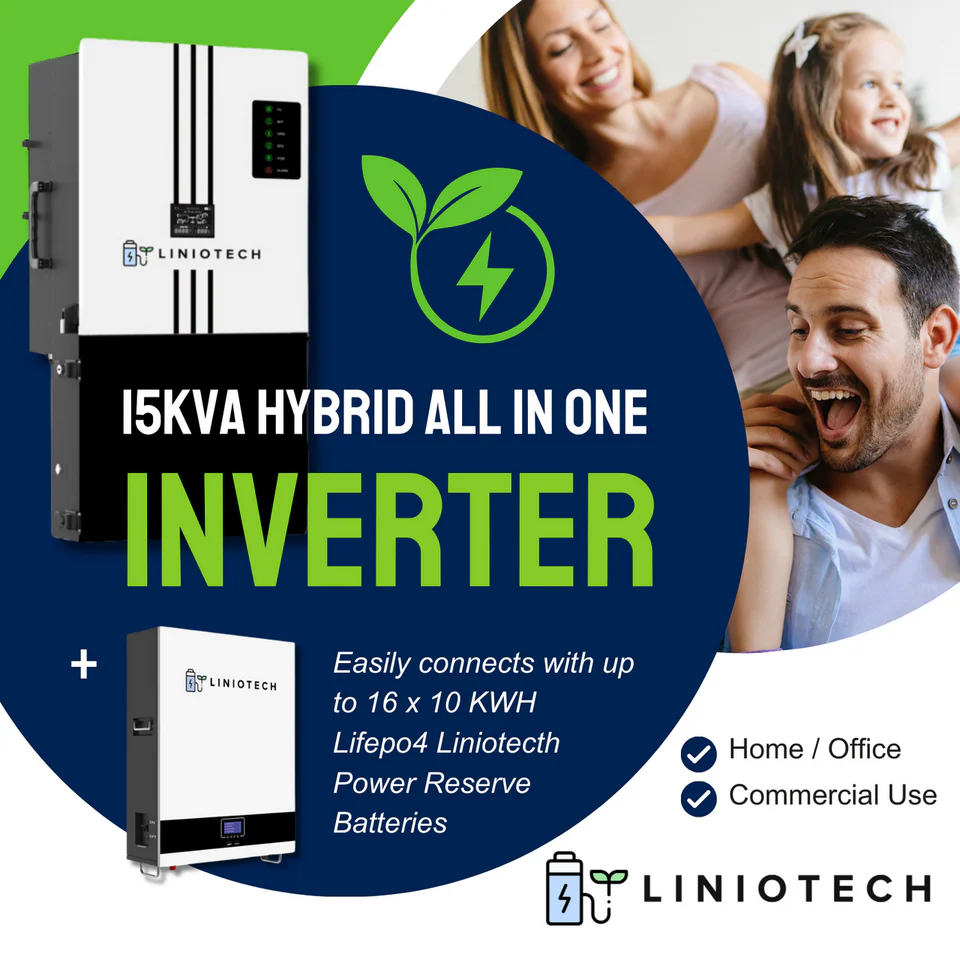 LINIOTECH 15KVA Hybrid Inverter All in One solar Inverter | 15kW PV Input | 11.4kW AC Output - Image 6