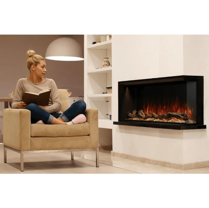 Modern Flames LANDSCAPE PRO MULTI 56" Multi-Sided Built-In Electric Fireplace (11.5" Deep - 56" x 16" Viewing) - Image 6