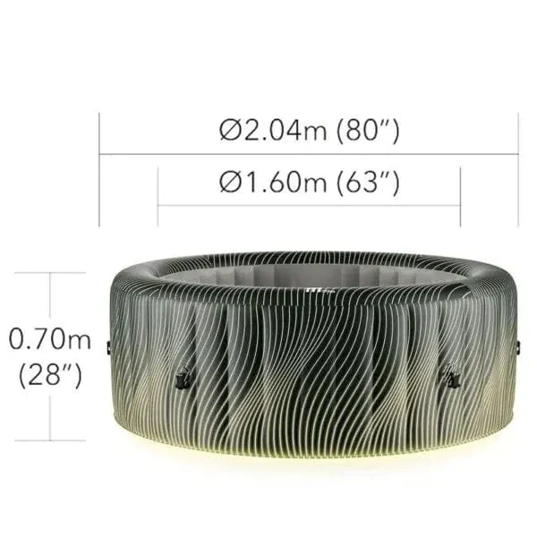 MSpa Meteor - Comfort Series Round Bubble Spa | 6 Person - Image 12