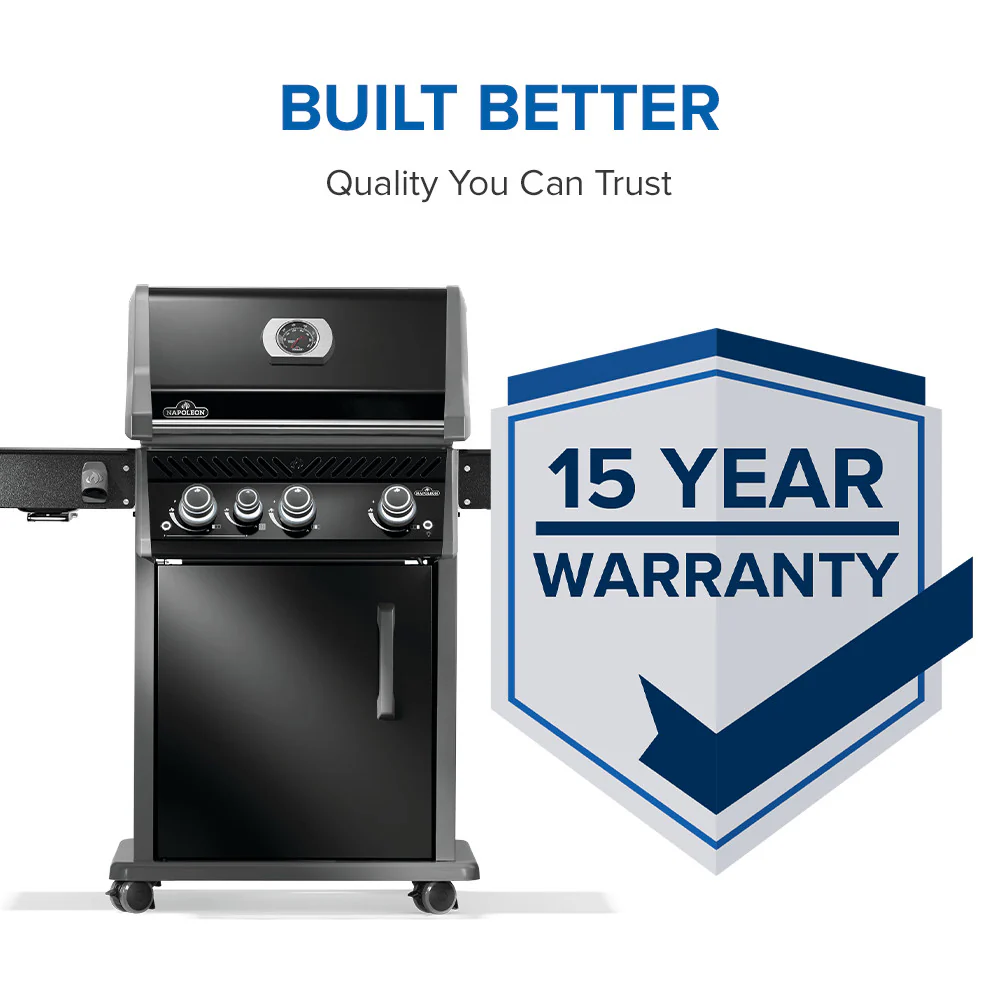 Napoleon Rogue® PRO 425 SIB Black Gas Grill with Infrared Side Burner - Image 6