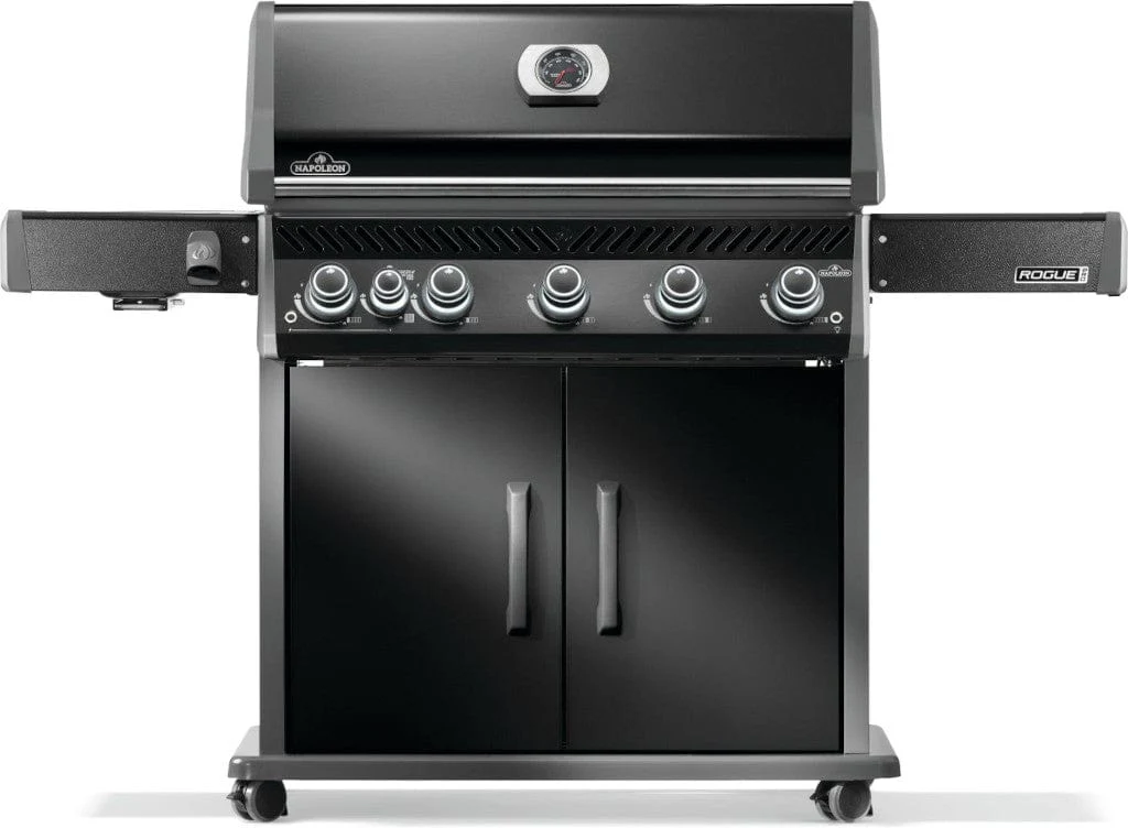 Napoleon Rogue® PRO 625 SIB Black Gas Grill with Infrared Side Burner
