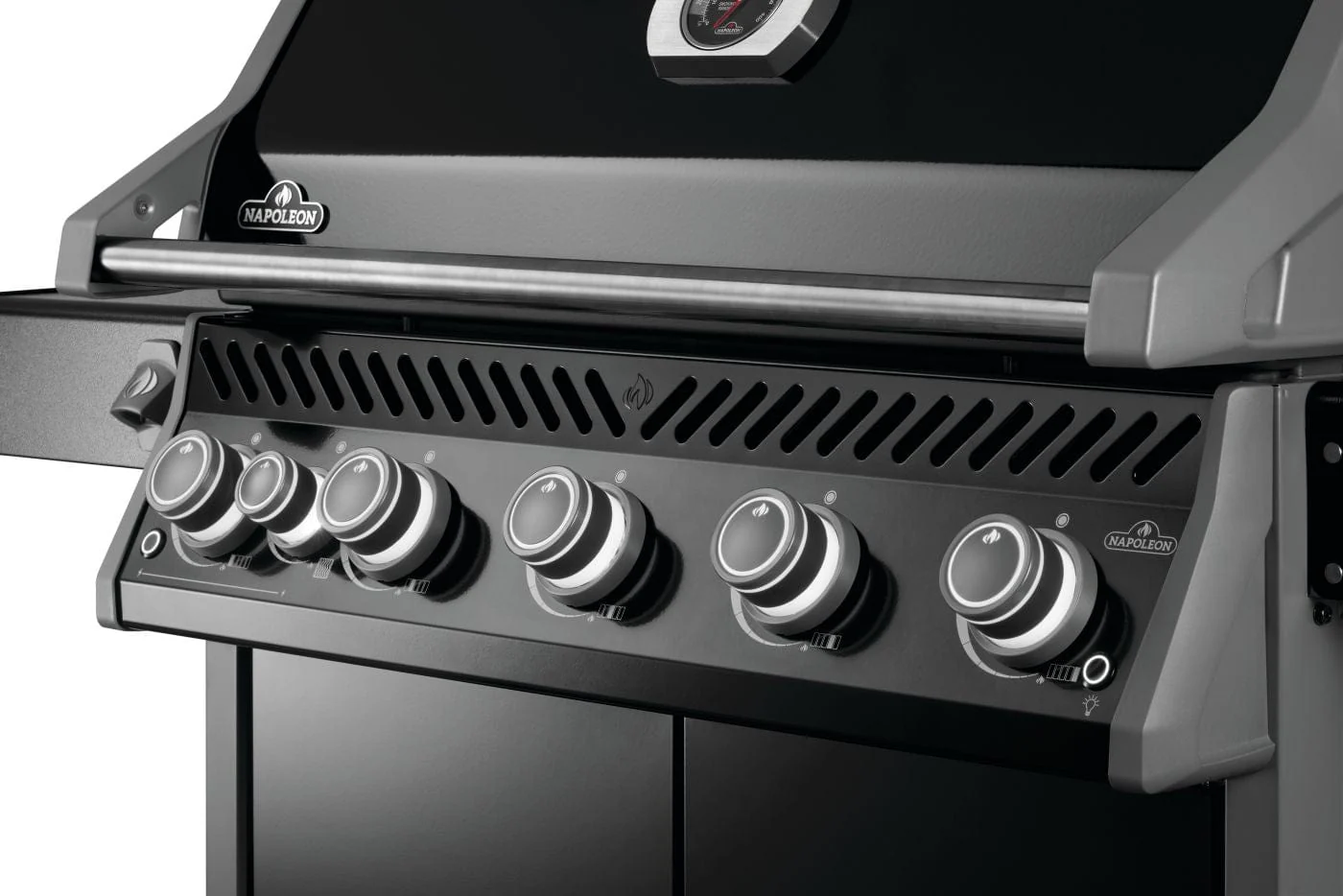 Napoleon Rogue® PRO 625 SIB Black Gas Grill with Infrared Side Burner - Image 10