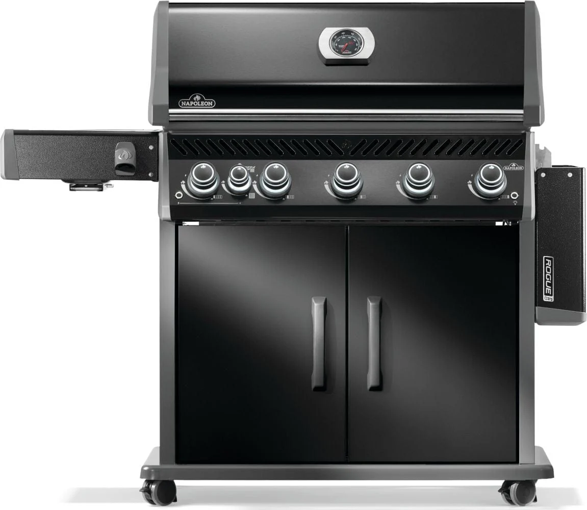 Napoleon Rogue® PRO 625 SIB Black Gas Grill with Infrared Side Burner - Image 2