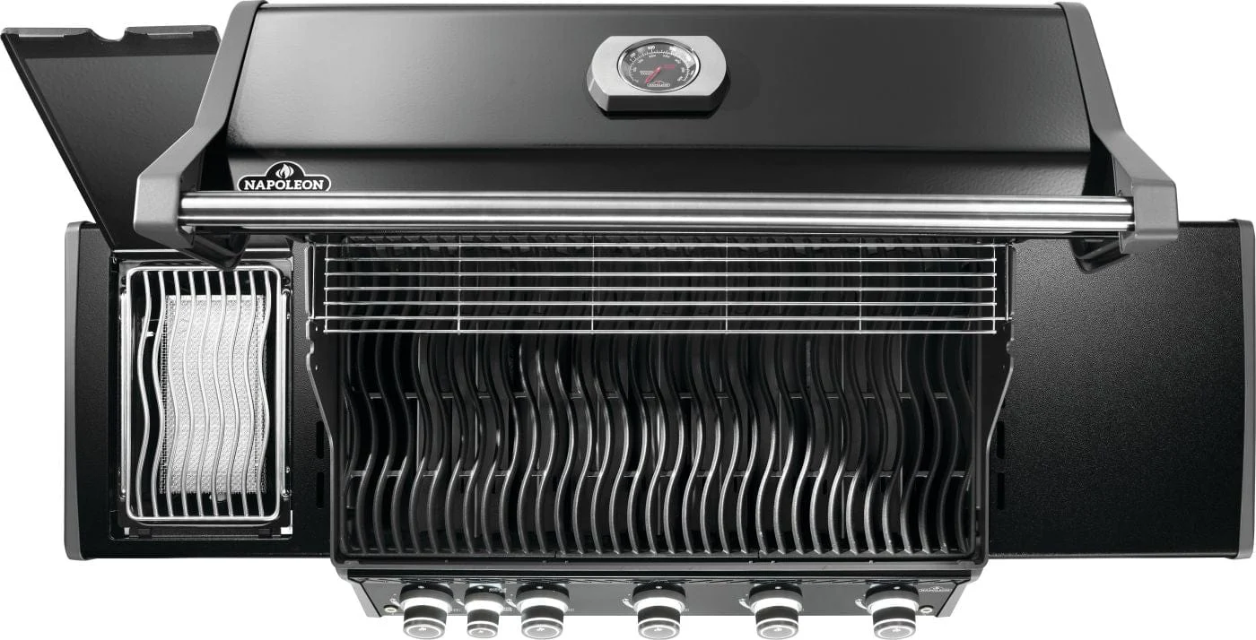 Napoleon Rogue® PRO 625 SIB Black Gas Grill with Infrared Side Burner - Image 7