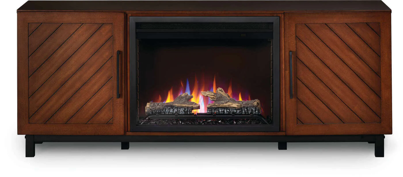 Napoleon The Bella Mantel Electric Fireplace Media Console with 26" Firebox - Image 4