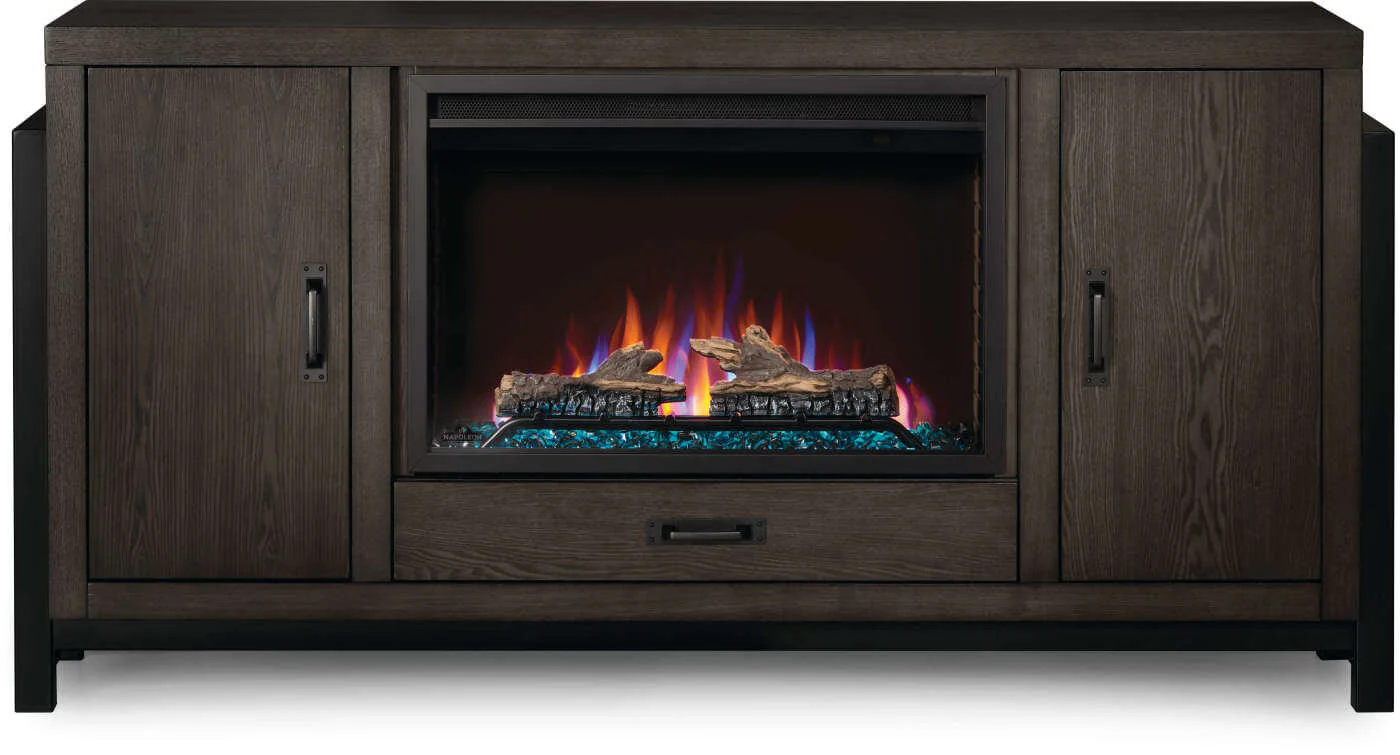Napoleon The Franklin Mantel Electric Fireplace Media Console with 30" Firebox - Image 3