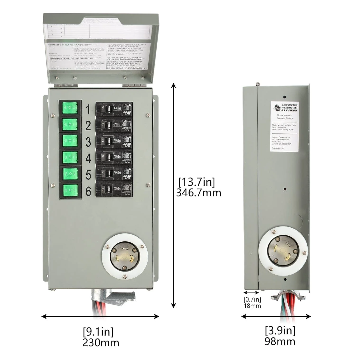 Nature's Generator Elite 3600W Platinum 3600W PE System Solar Power Transfer Kit - Image 14
