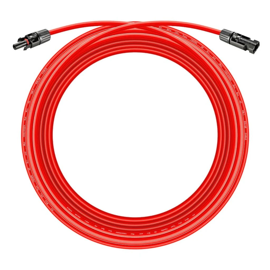 Rich Solar 10 Gauge (10AWG) Solar Panel Extension Cable Wire with Solar Connectors - Image 5