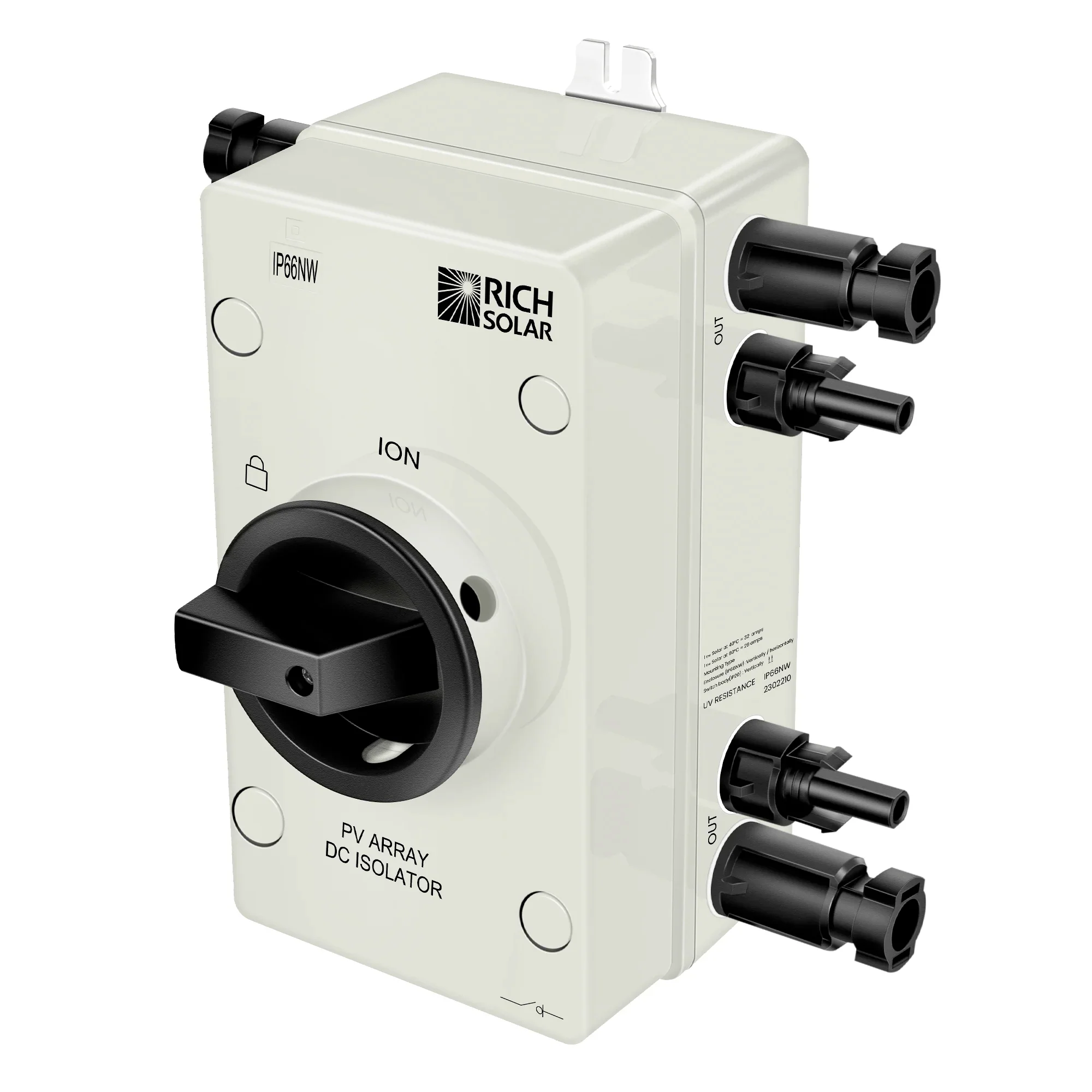 Rich Solar Solar PV DC Quick Disconnect Switch 1500V 55 Amps - Image 3