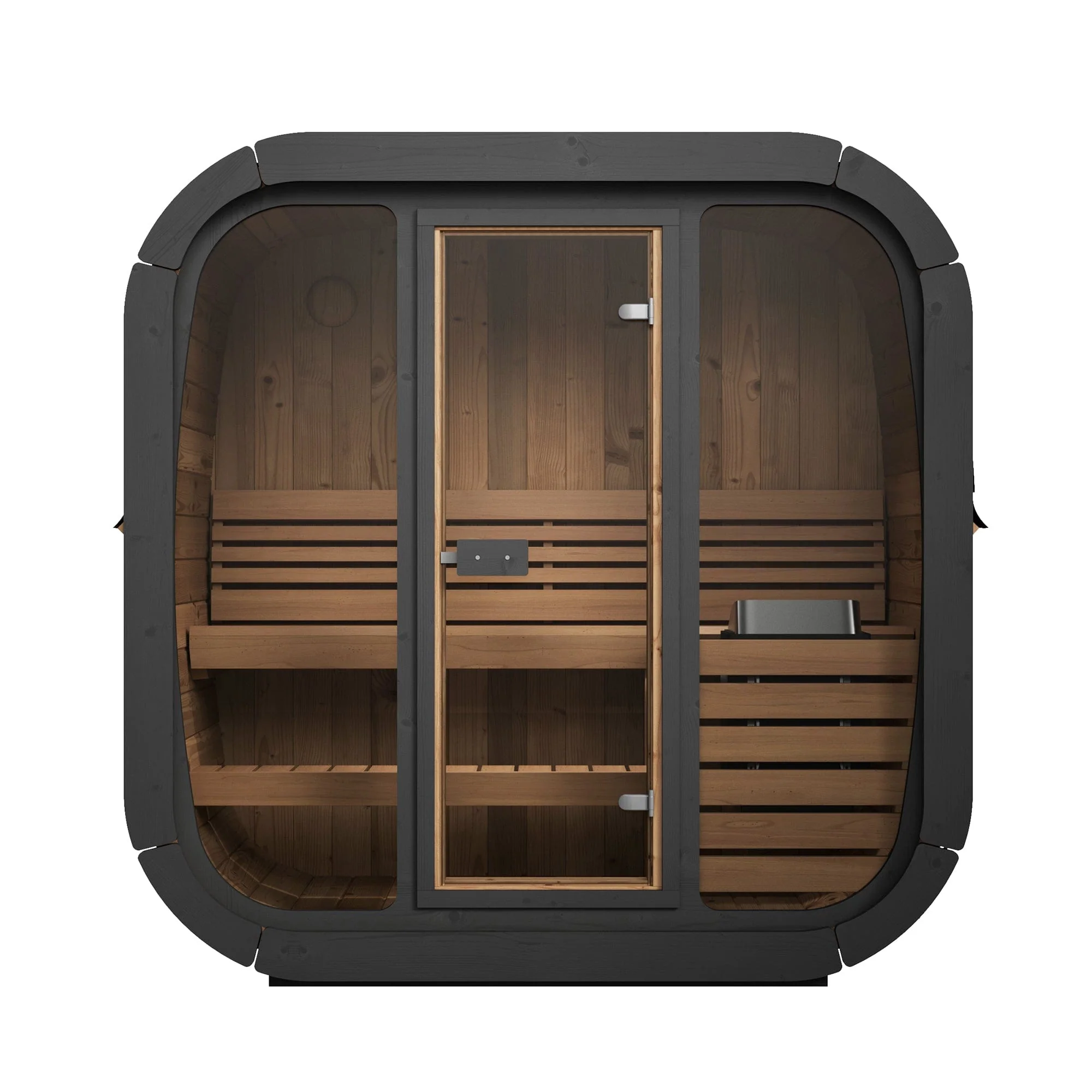 SaunaLife Model CL4G Cube-Series Outdoor Sauna | 3 Persons - Image 3