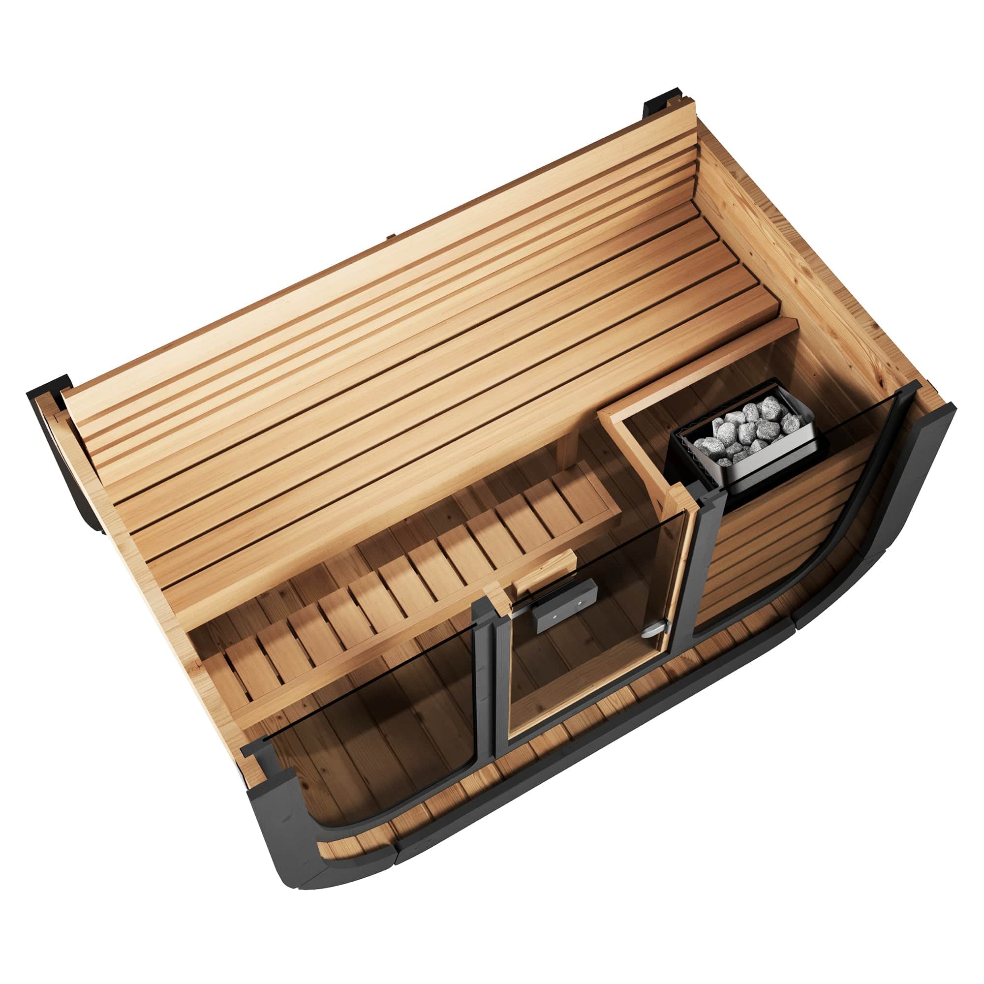 SaunaLife Model CL4G Cube-Series Outdoor Sauna | 3 Persons - Image 5