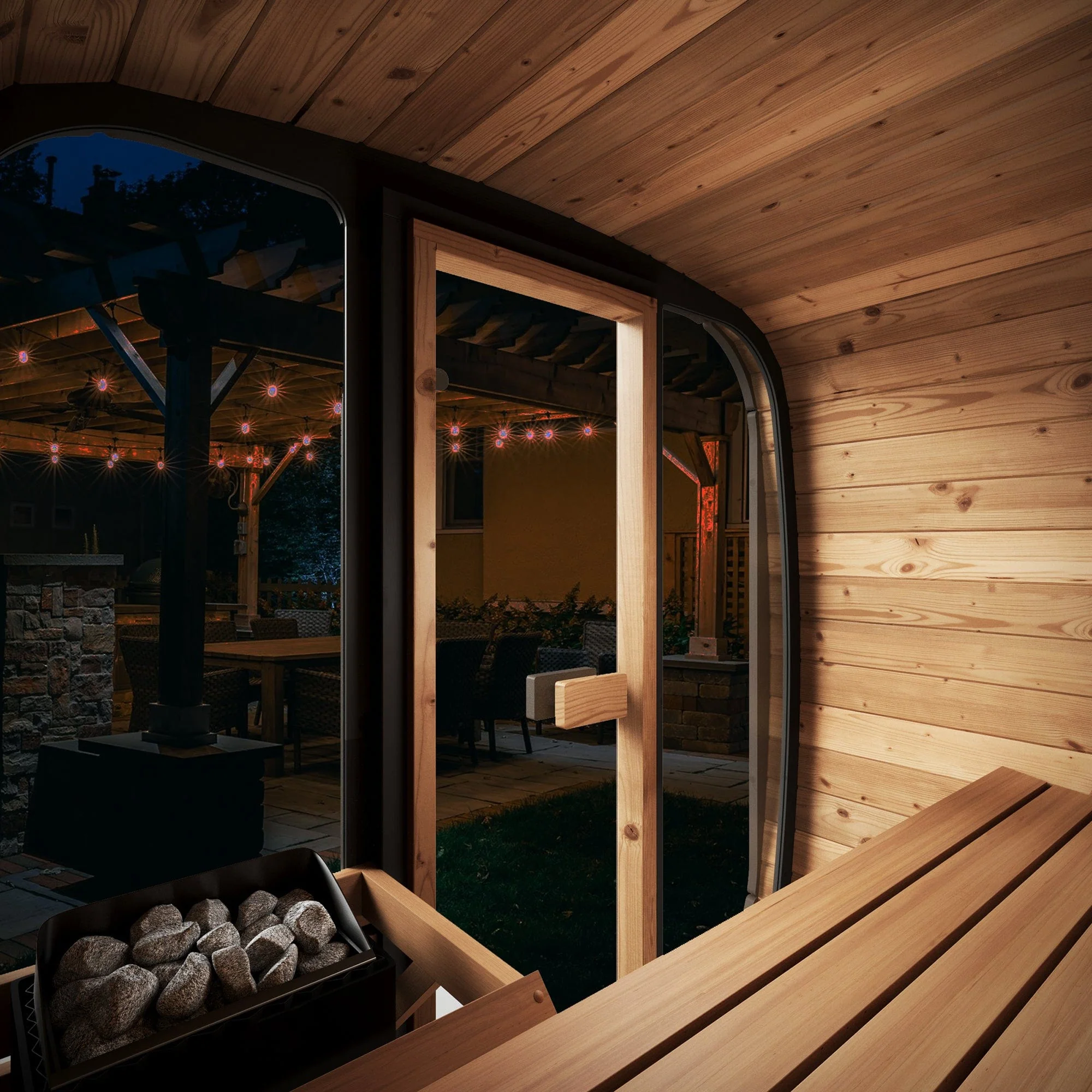 SaunaLife Model CL4G Cube-Series Outdoor Sauna | 3 Persons - Image 7