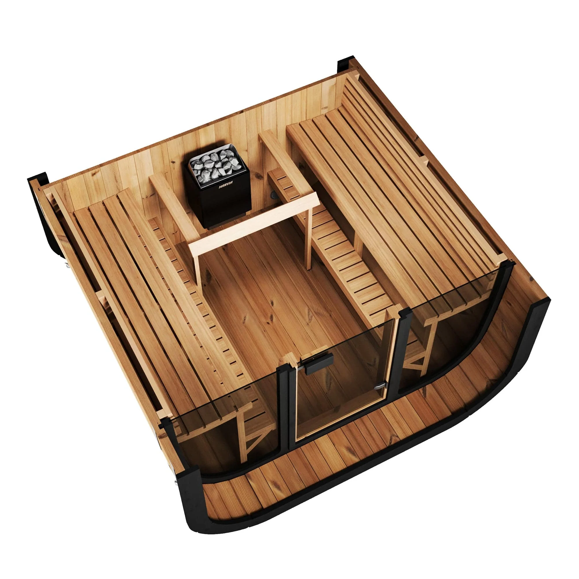 SaunaLife Model CL7G Cube-Series Outdoor Sauna | 6 Persons - Image 4