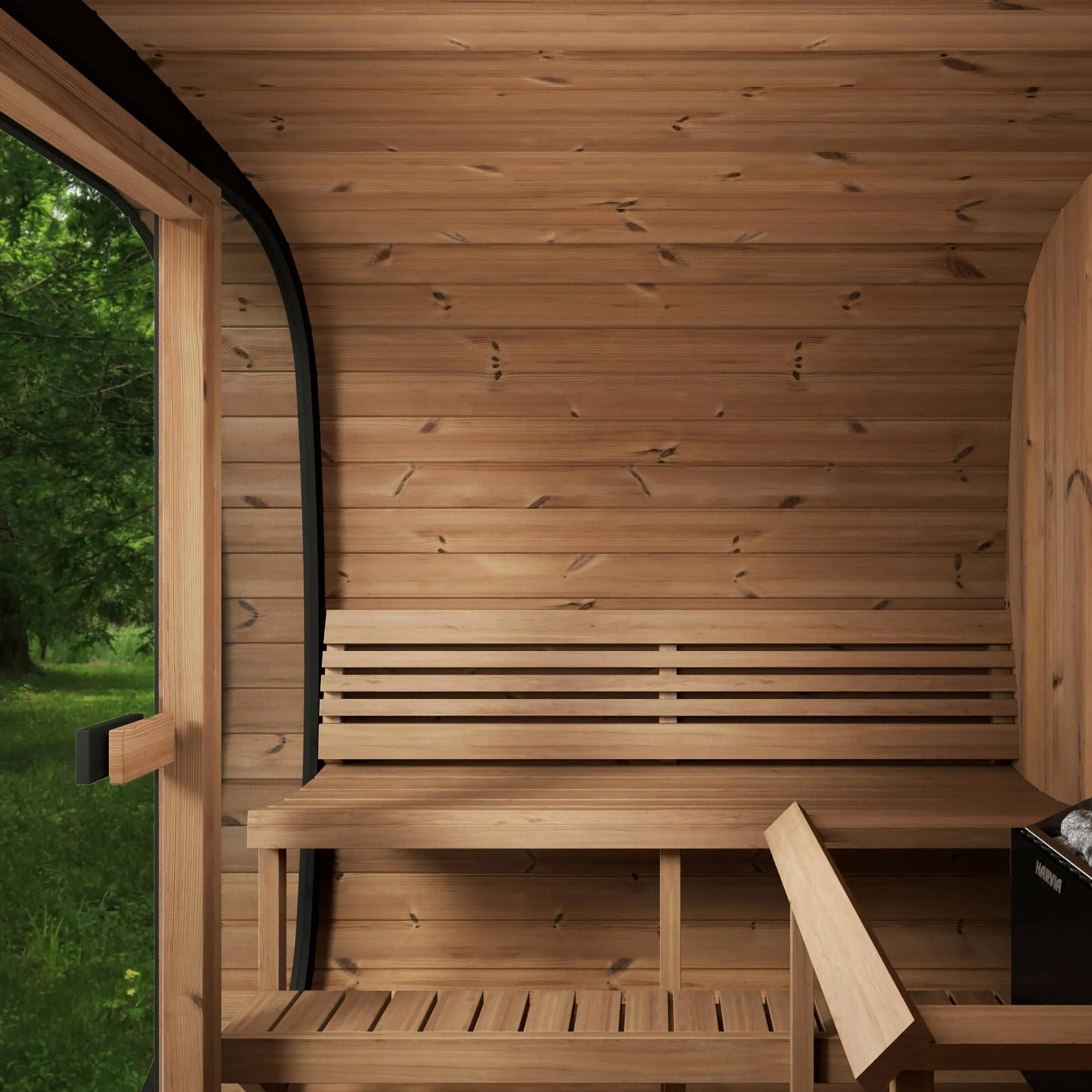 SaunaLife Model CL7G Cube-Series Outdoor Sauna | 6 Persons - Image 5
