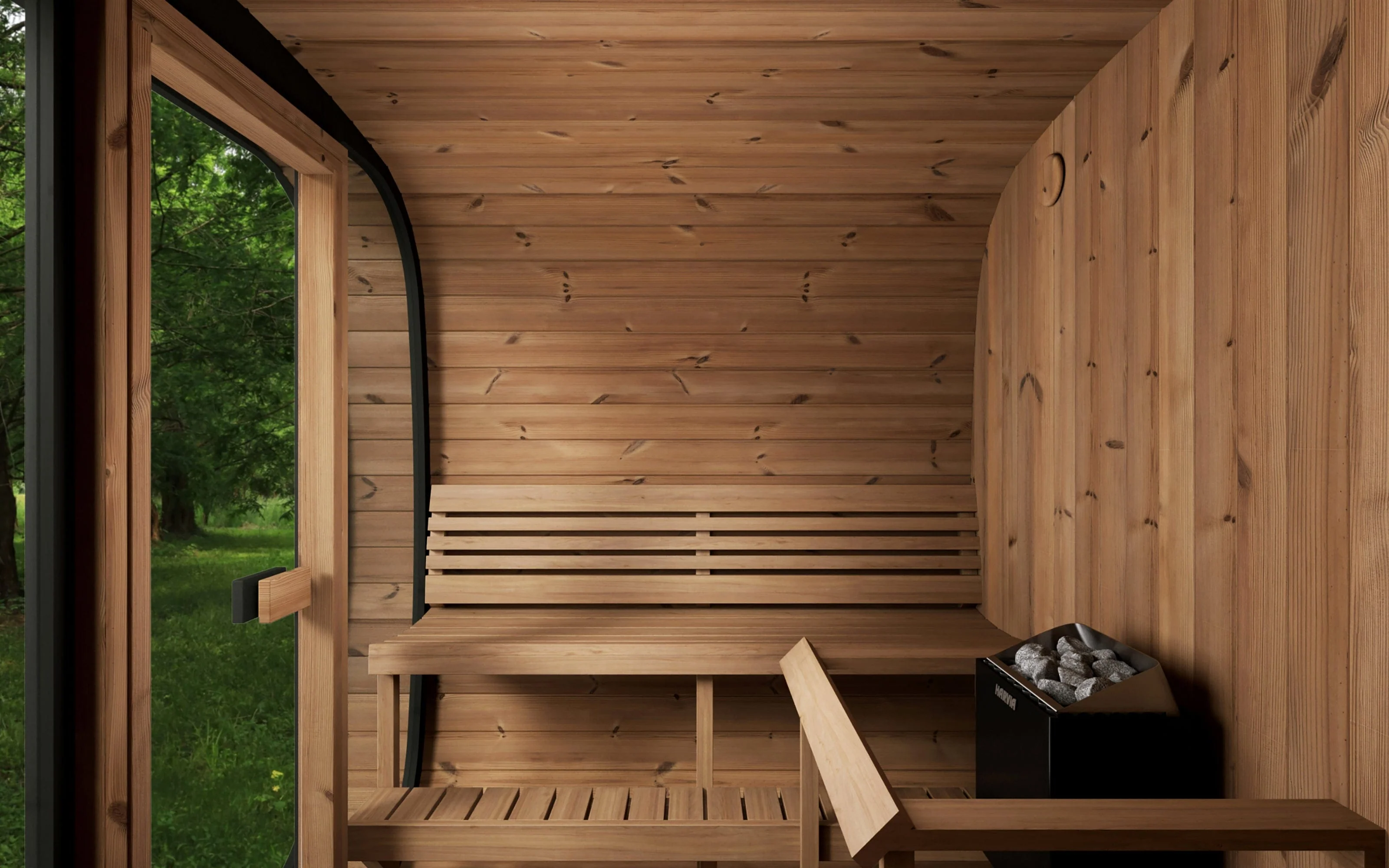 SaunaLife Model CL7G Cube-Series Outdoor Sauna | 6 Persons - Image 6