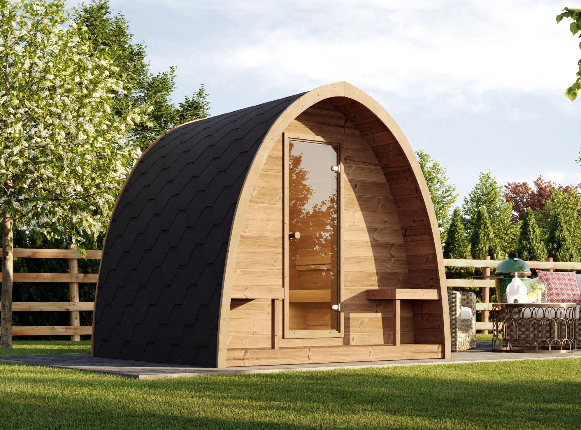 SaunaLife Model G3 Outdoor Home Sauna | 6 Persons - Image 7