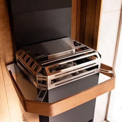 Saunum Air L 10 Sauna Heater, Air Series, 9.8kW Sauna Heater w/Climate Equalizer, Black - Image 5
