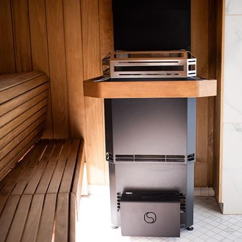 Saunum Air L 10 Sauna Heater, Air Series, 9.8kW Sauna Heater w/Climate Equalizer, Black - Image 6