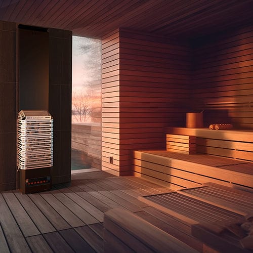 Saunum Air L 10 Sauna Heater, Air Series, 9.8kW Sauna Heater w/Climate Equalizer, Black - Image 7