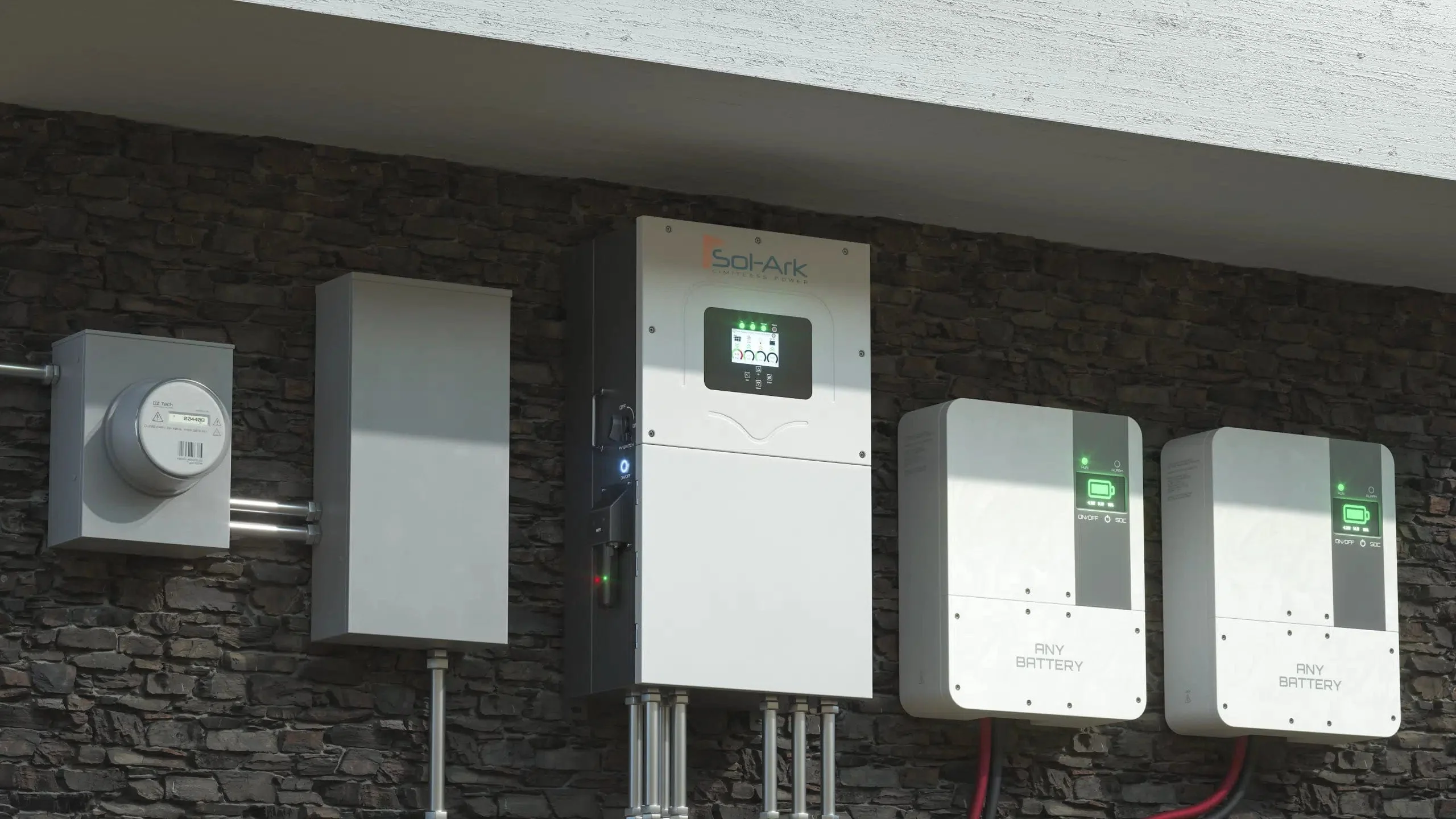 Sol-Ark SA-15K-2P | 15kW Inverter | 120/240VAC | 48VDC | Indoor/Outdoor | NEMA-3R - w/200 Amp Passthru - Image 6