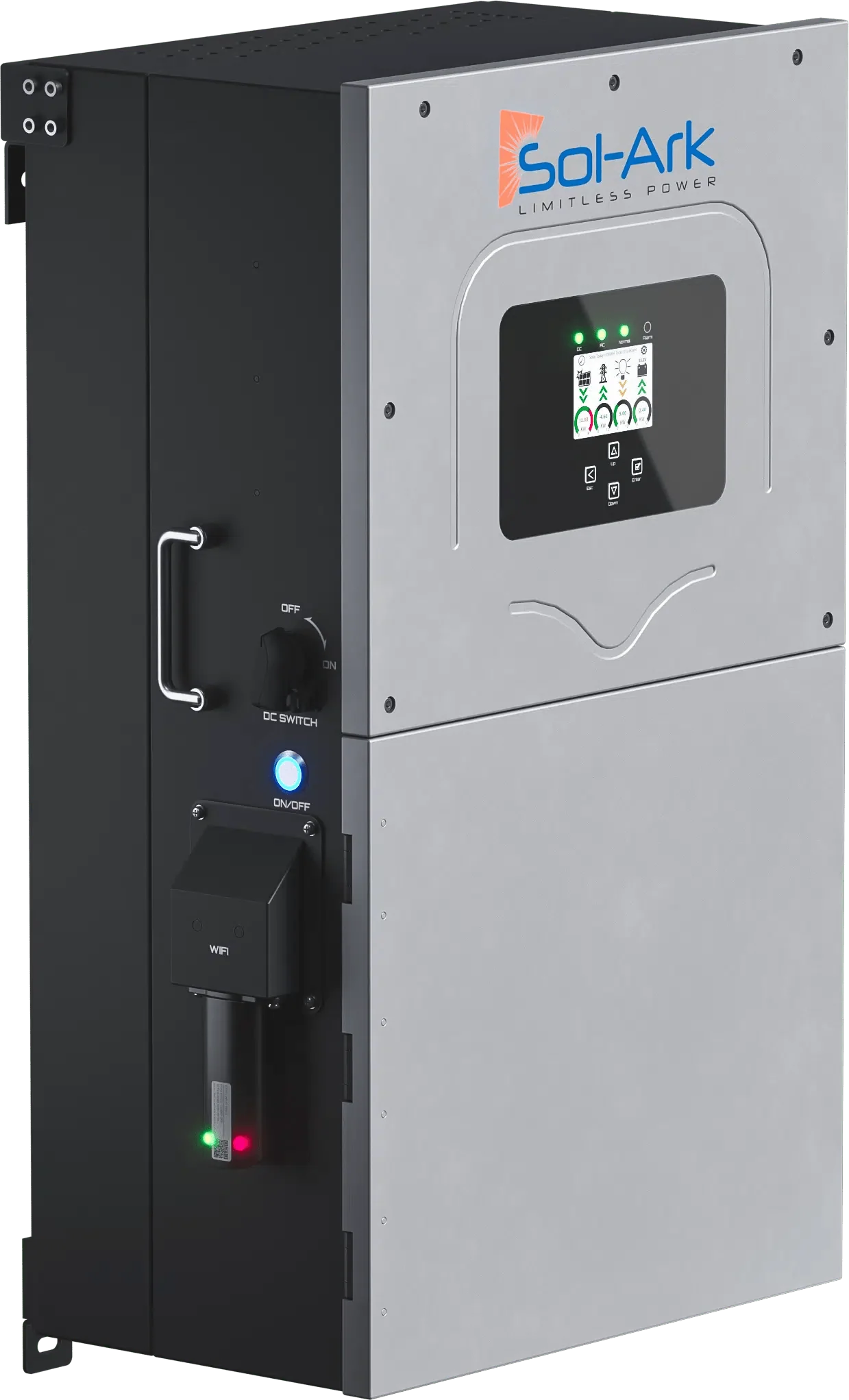 Sol-Ark SA-15K-2P | 15kW Inverter | 120/240VAC | 48VDC | Indoor/Outdoor | NEMA-3R - w/200 Amp Passthru - Image 4