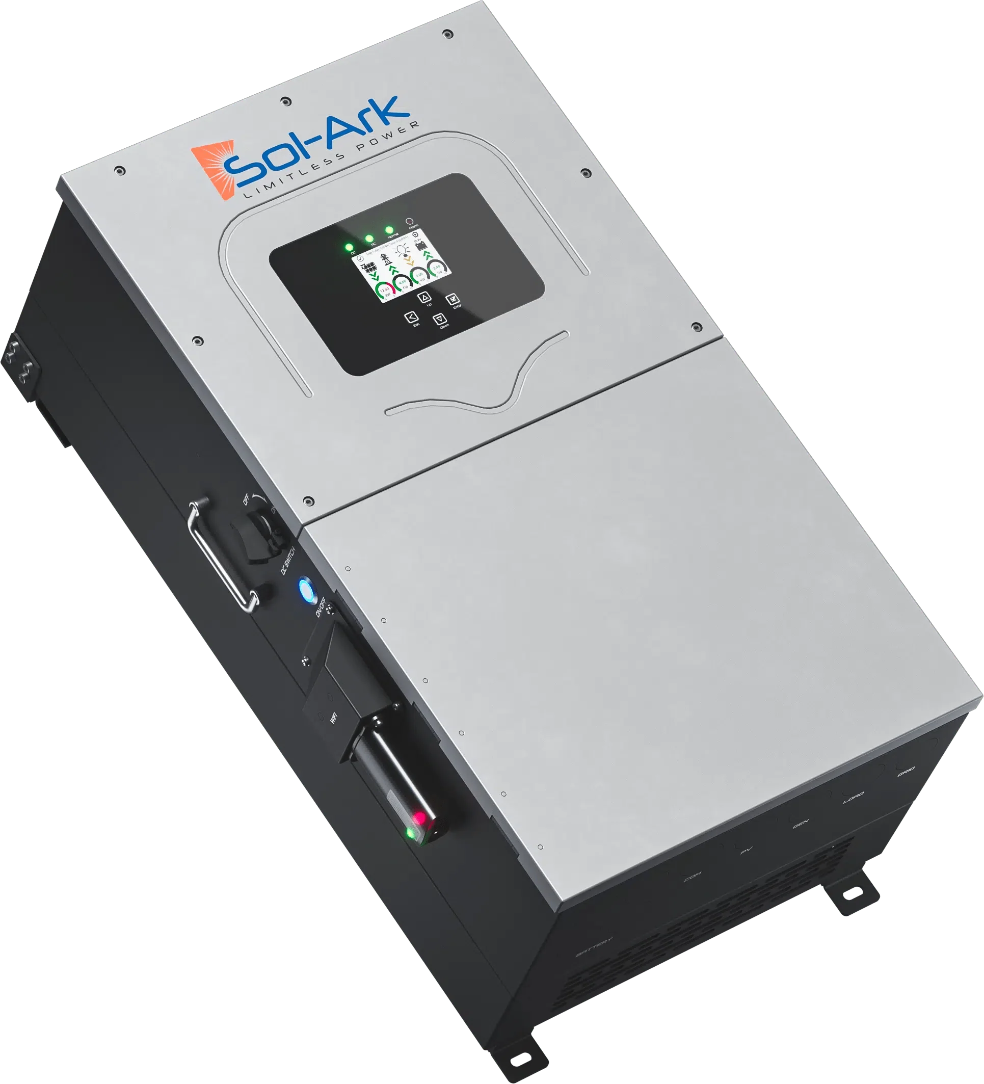 Sol-Ark SA-15K-2P | 15kW Inverter | 120/240VAC | 48VDC | Indoor/Outdoor | NEMA-3R - w/200 Amp Passthru - Image 3