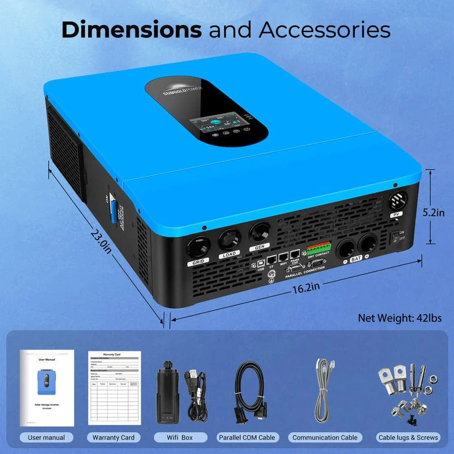 SunGold Power 6.5kW 48V Split Phase Solar Inverter - Image 5