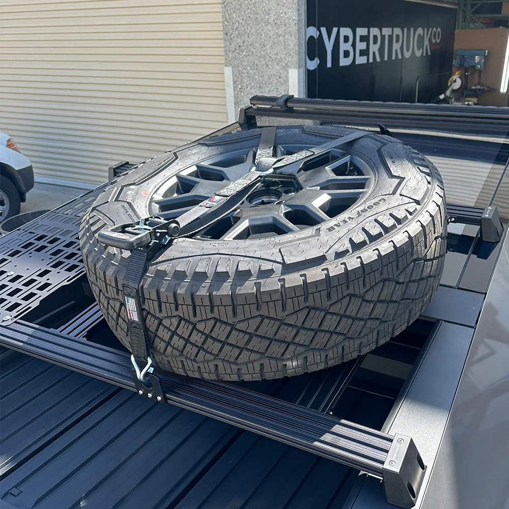 CYBERTRUCKco TESLA Cybertruck Heavy Duty Billet Aluminum Cross Bar System - Image 7