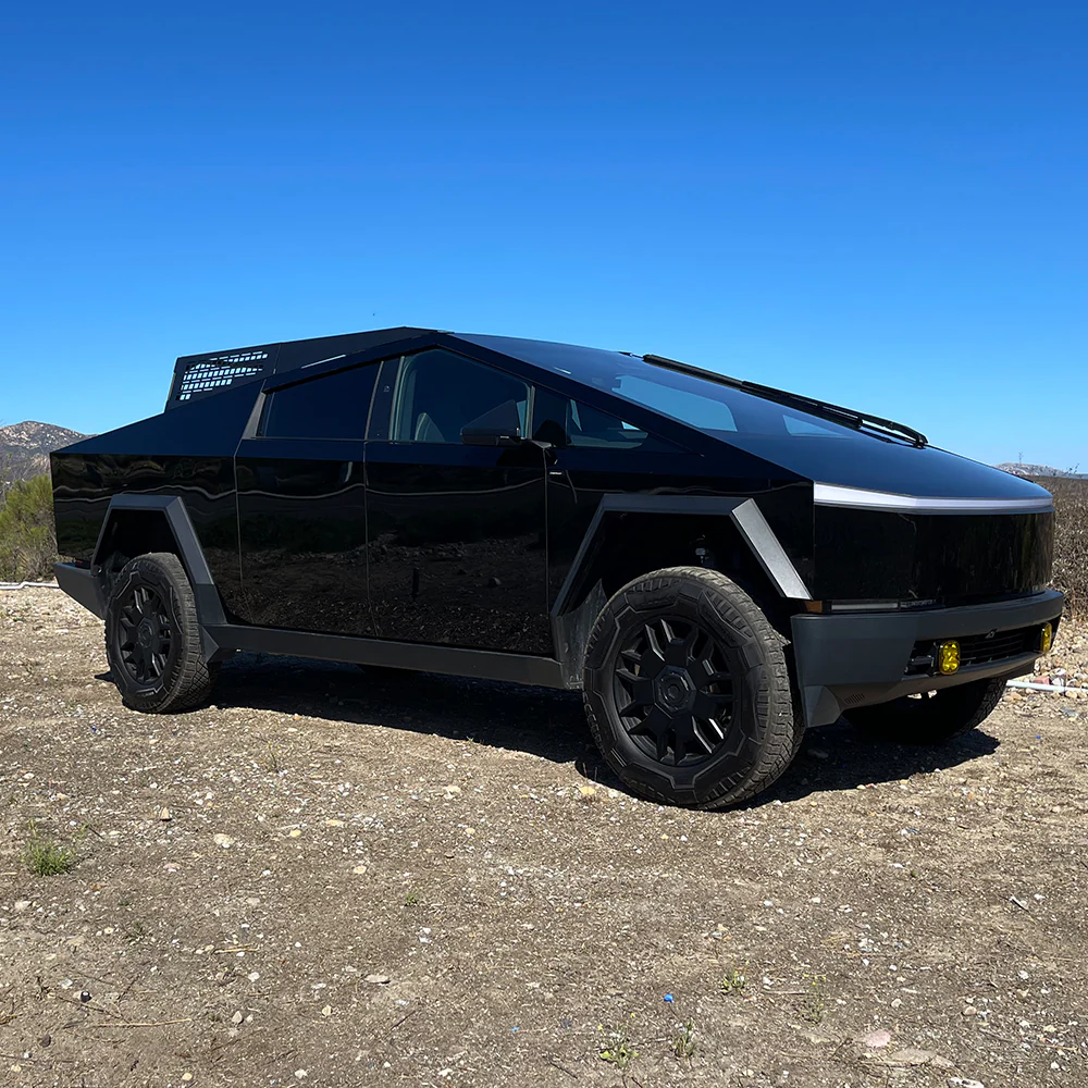 CYBERTRUCKco TESLA CYBERTRUCK MOTO RACK -Stainless Steel & Aluminum Matte Black - Image 4