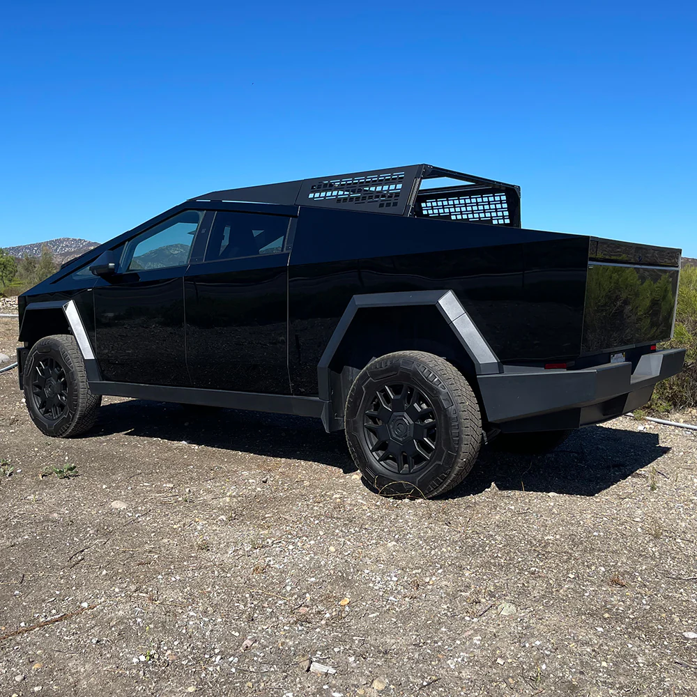 CYBERTRUCKco TESLA CYBERTRUCK MOTO RACK -Stainless Steel & Aluminum Matte Black - Image 7