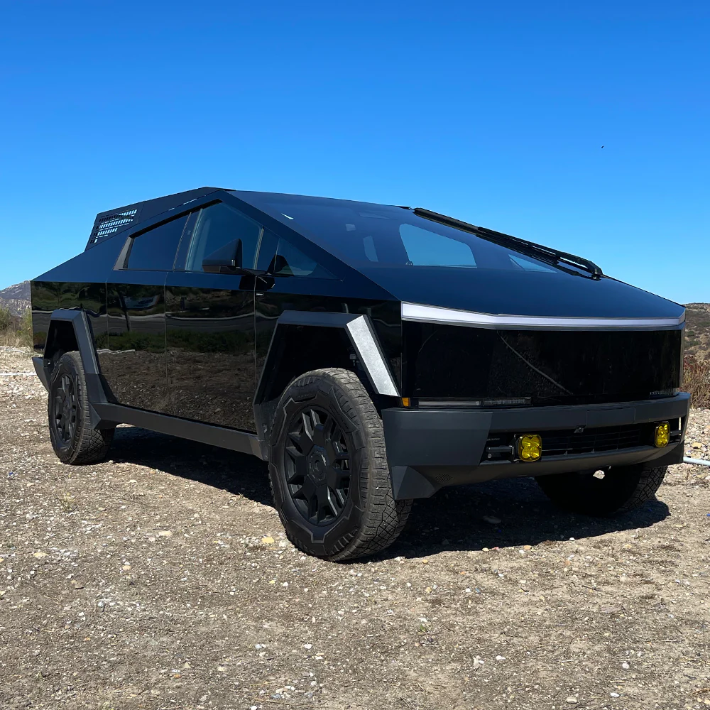 CYBERTRUCKco TESLA CYBERTRUCK MOTO RACK -Stainless Steel & Aluminum Matte Black - Image 9