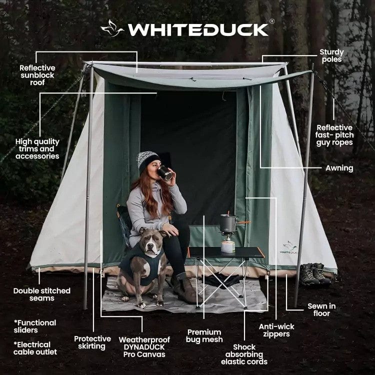 White Duck Outdoors 7'x9' Prota Canvas Cabin Tent - Image 3