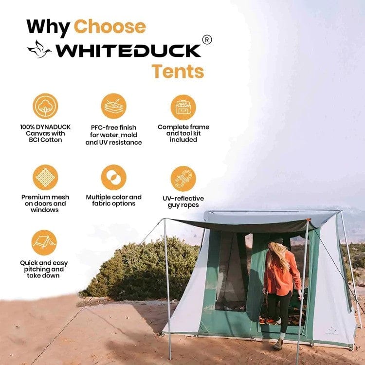 White Duck Outdoors 7'x9' Prota Canvas Cabin Tent - Image 4